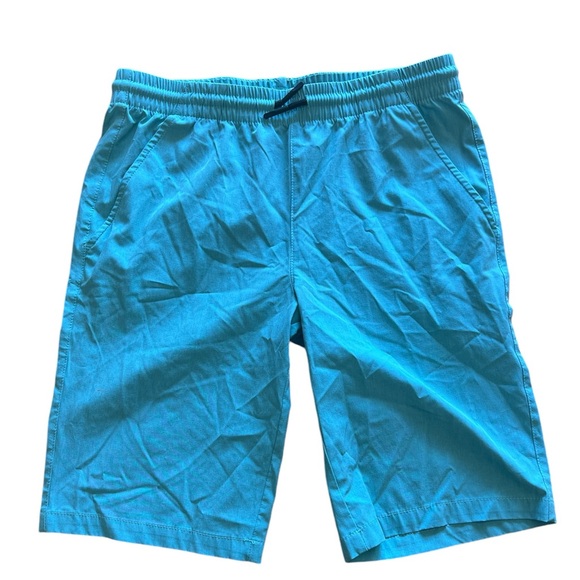 Nautica‎ boys’ size large 14/16 turquoise shorts in VGUC one small spot - Picture 1 of 6